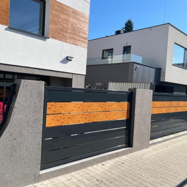 door with decorative wooden panel